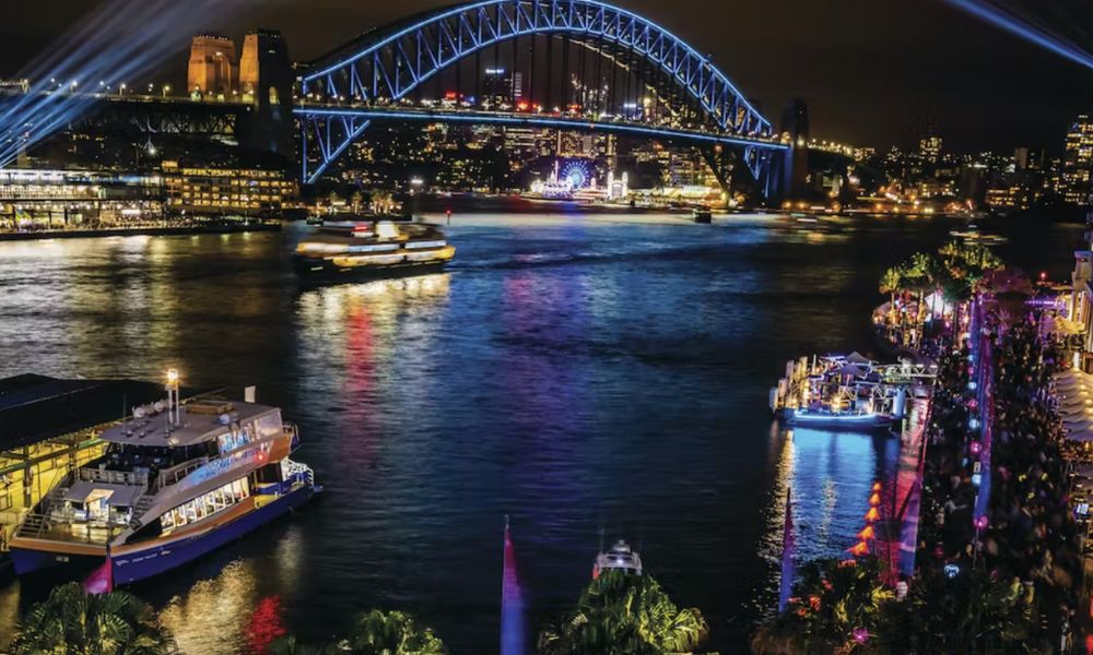 Vivid Sydney Harbour Cruise - Departing Circular Quay