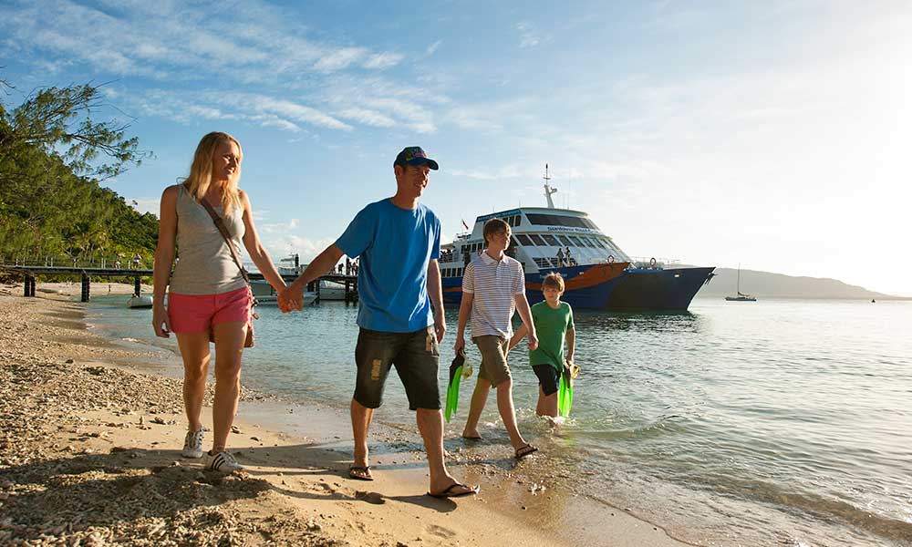 Fitzroy Island Full Day Package with Snorkelling Equipment and Glass Bottom Boat