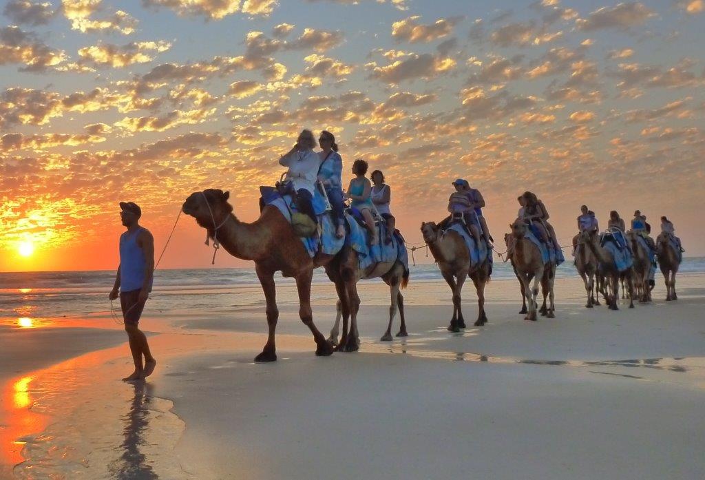 Sunset Tour Broomes Blue Camels