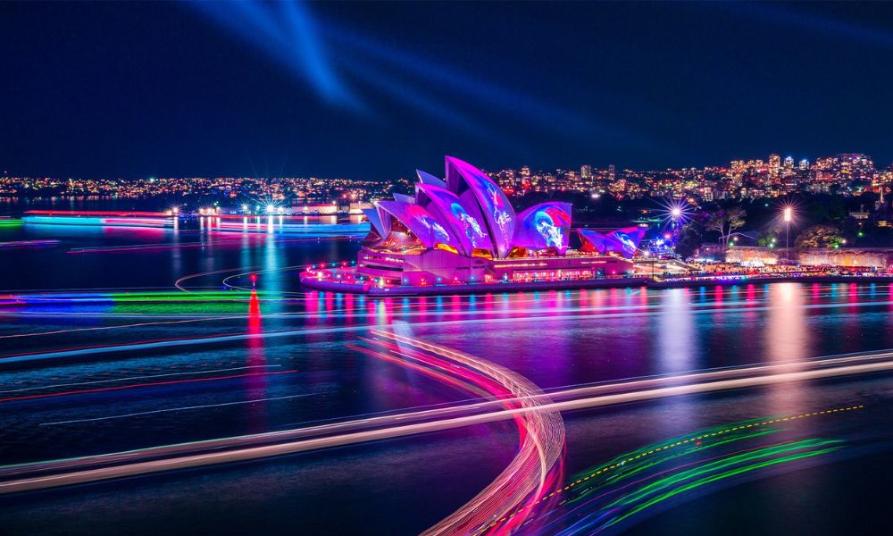 Vivid Sydney Scenic Night Flight