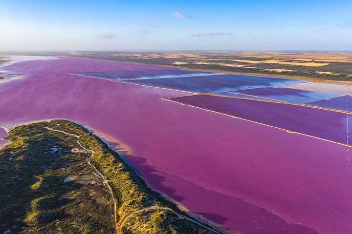 Pink Lake and Abrolhos Flyover Tour