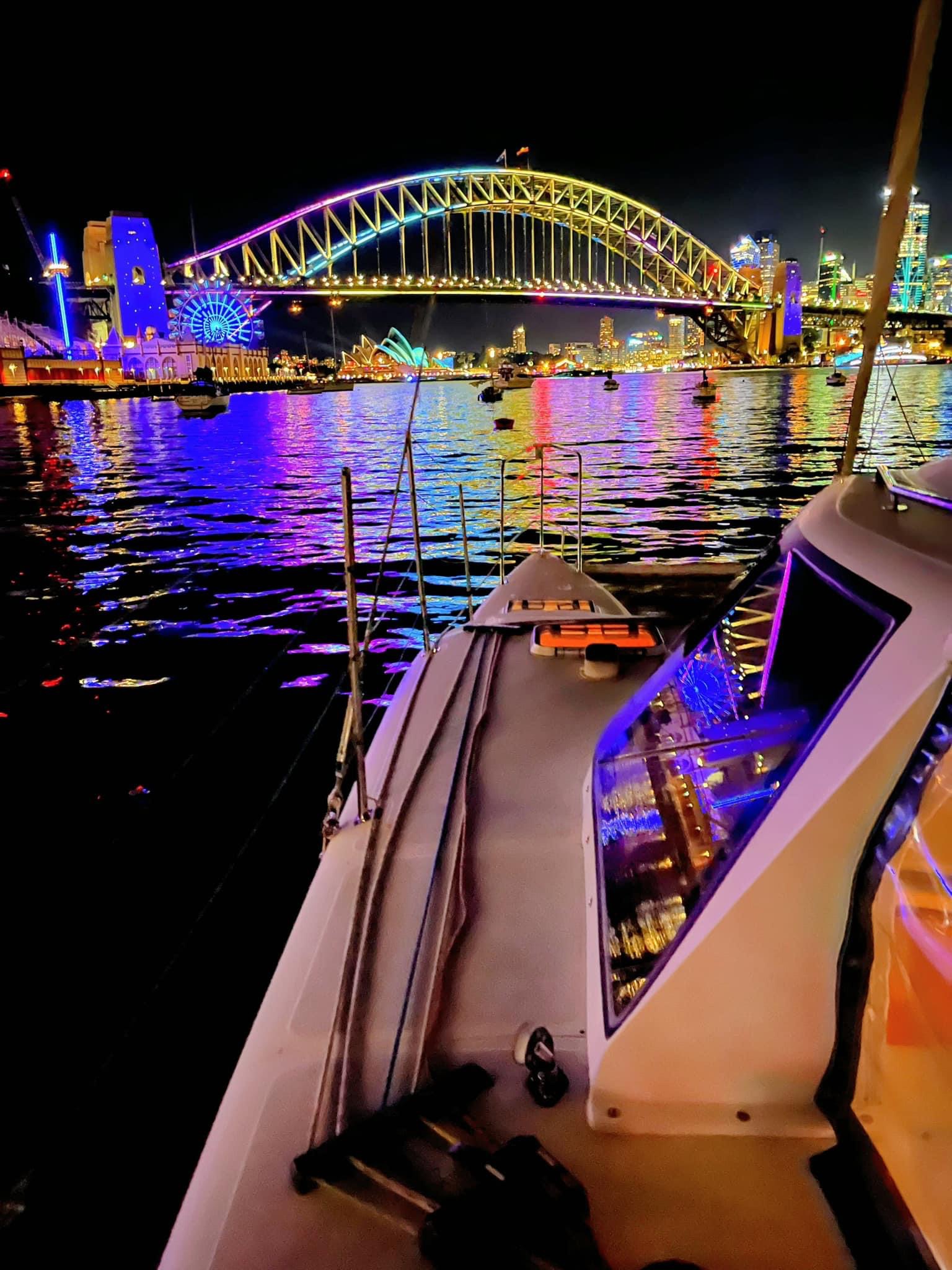 Weekend 2hr Vivid Sydney Harbour Cruise with complimentary cheese and chocolate platter