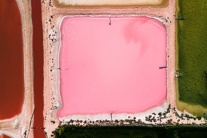 Pink Lake Scenic Flyover Tour
