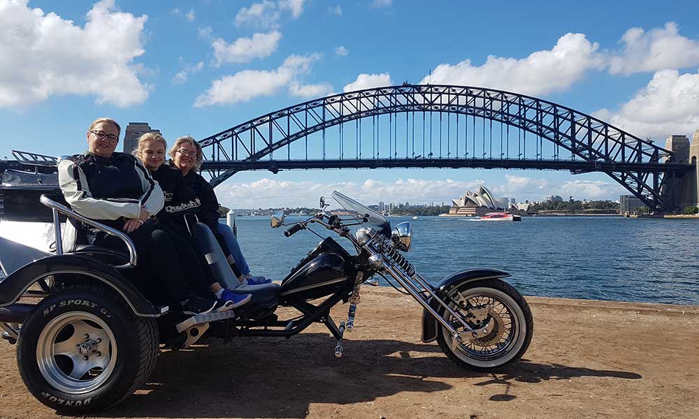 30 Minute Sydney Harbour Chopper Trike Tour - For up to 3