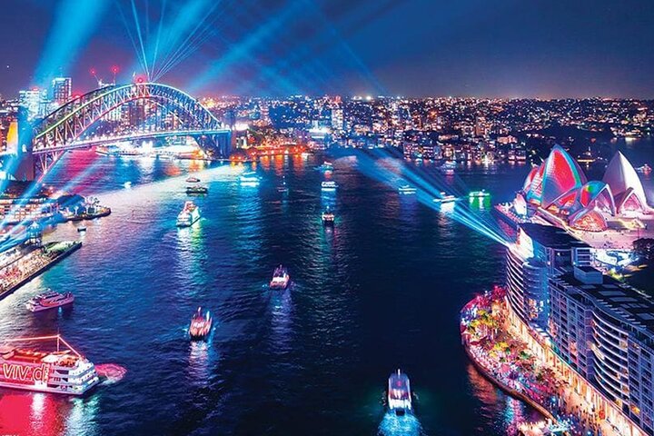 45-Minute Vivid Sydney Scenic Jet Boat Cruise Tour