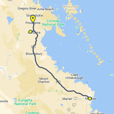 Proserpine to Mackay