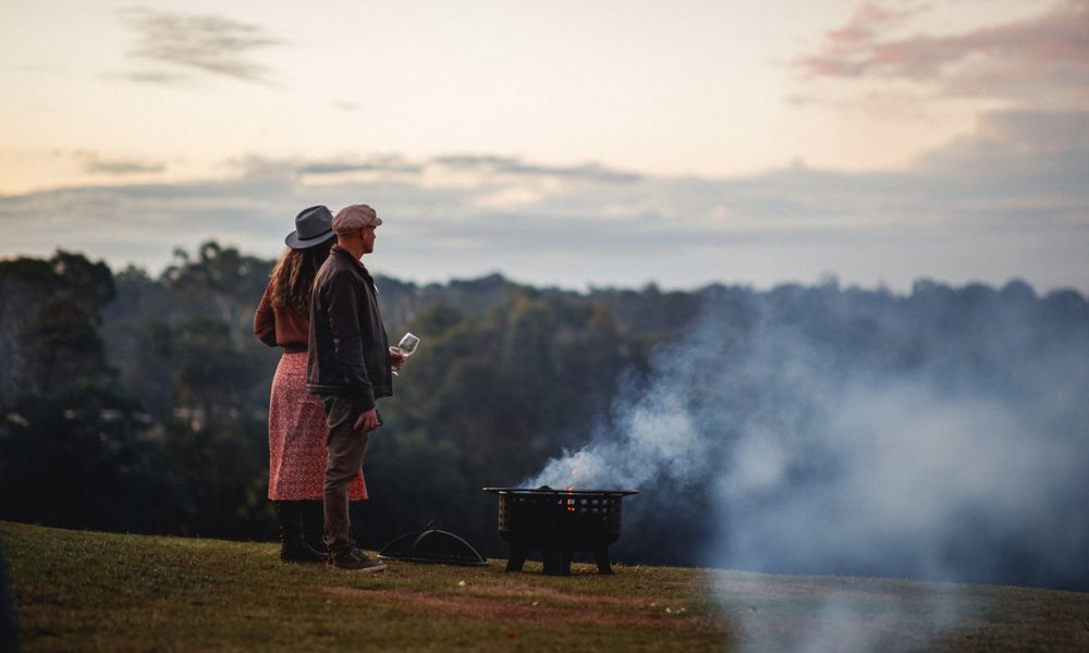 Sirromet Winery Picnic by the Fire with Wine - For 2