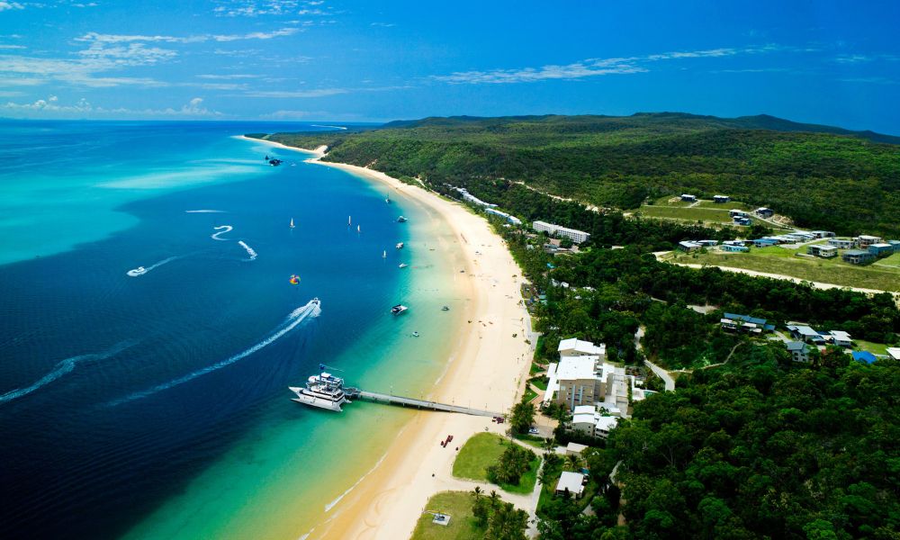 Tangalooma Island Resort Day Cruise, Dolphin Feeding and Desert Safari Tour