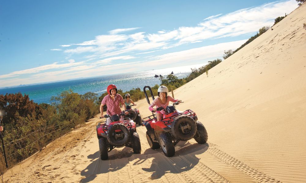 Tangalooma Island Resort Day Cruise, Dolphin Feeding and Quad Bike Tour