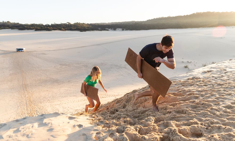 Tangalooma Island Resort Day Cruise, Dolphin Feeding and Desert Safari Tour