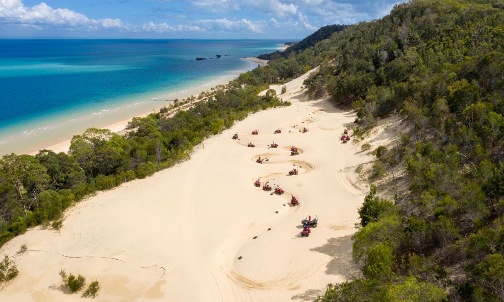 Tangalooma Island Resort Day Cruise, ATV Quad Bike and Helicopter Tour