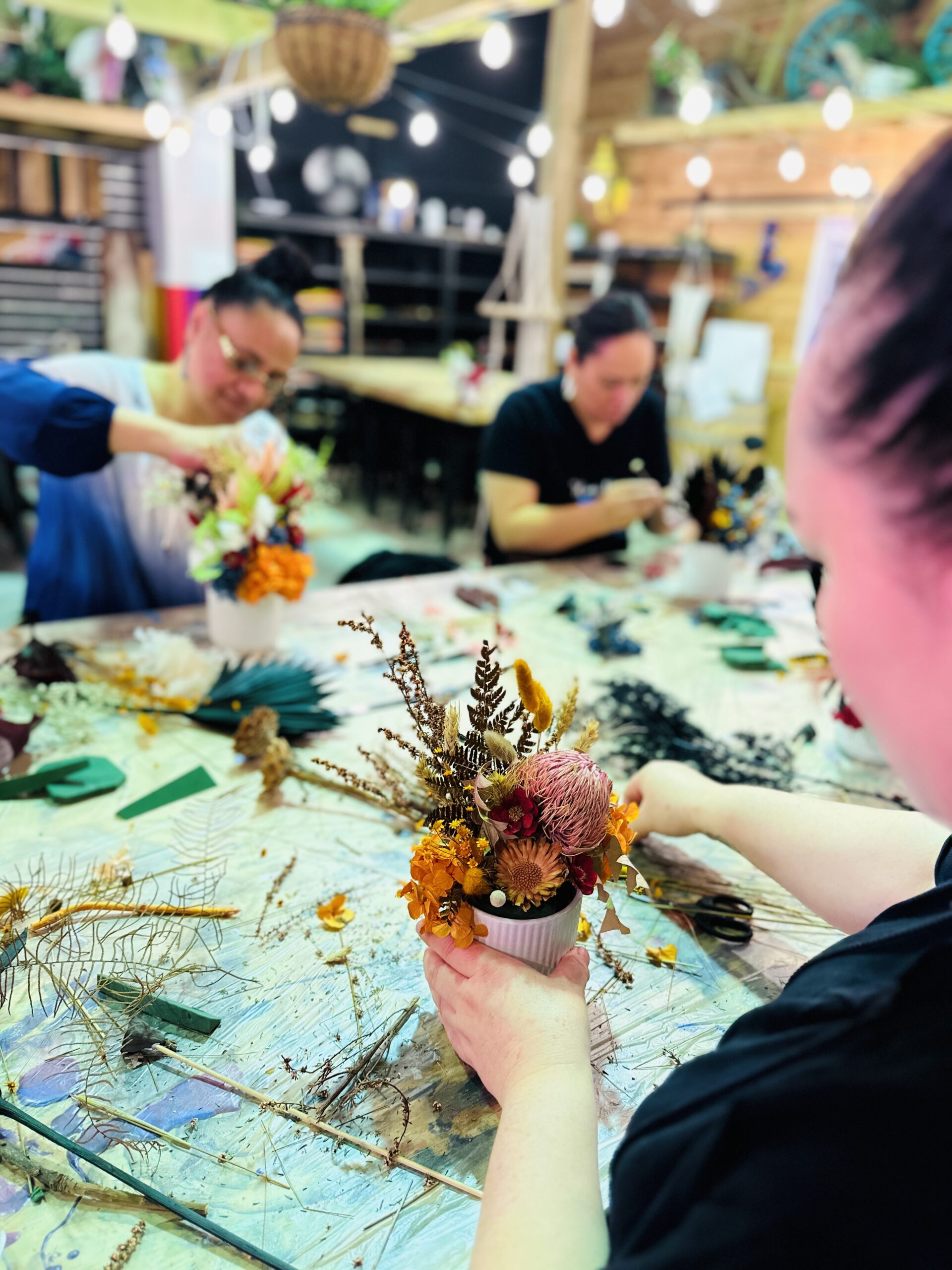 Create n Sip - Dried Flower Arrangement