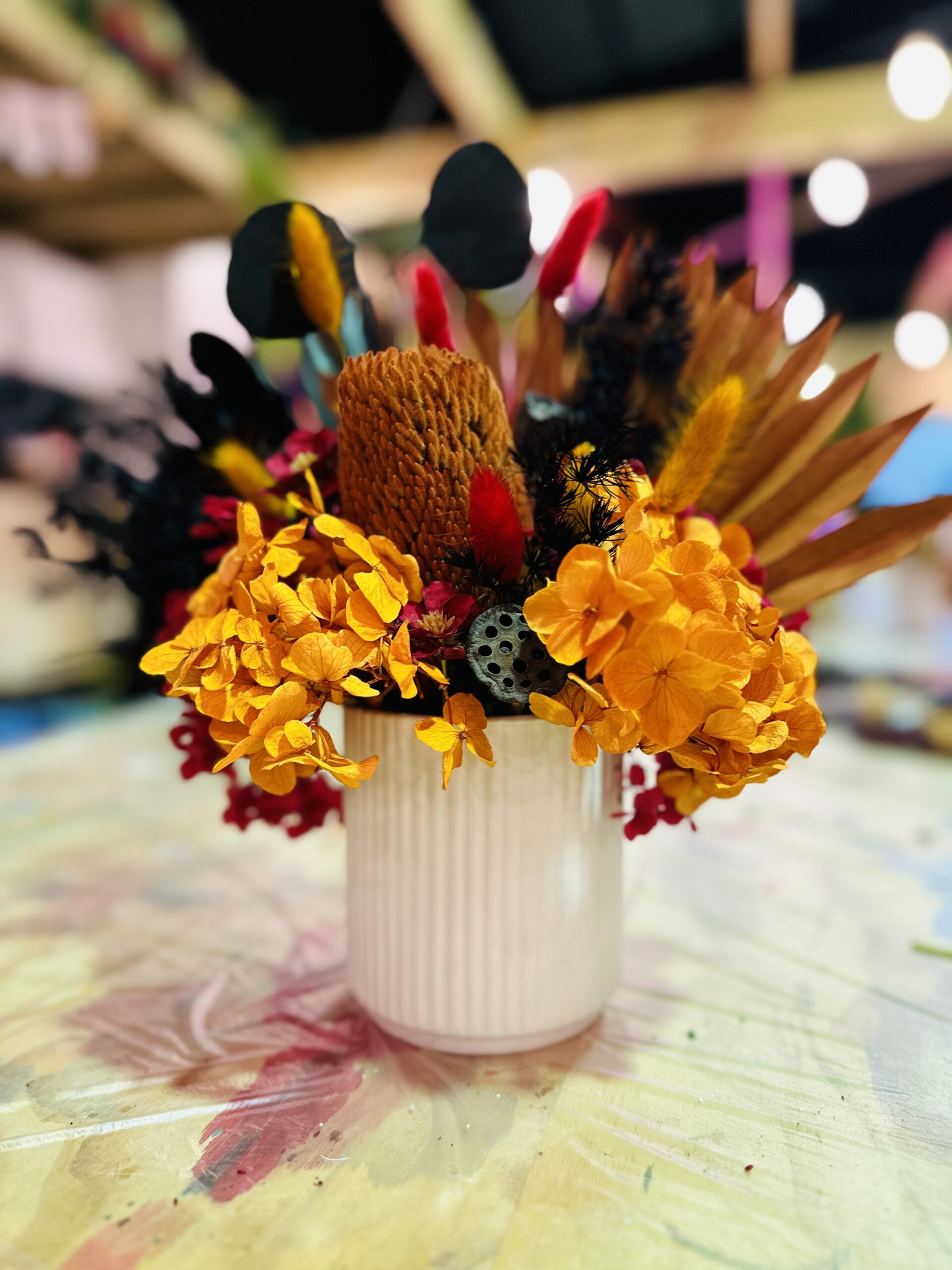 Create n Sip - Dried Flower Arrangement