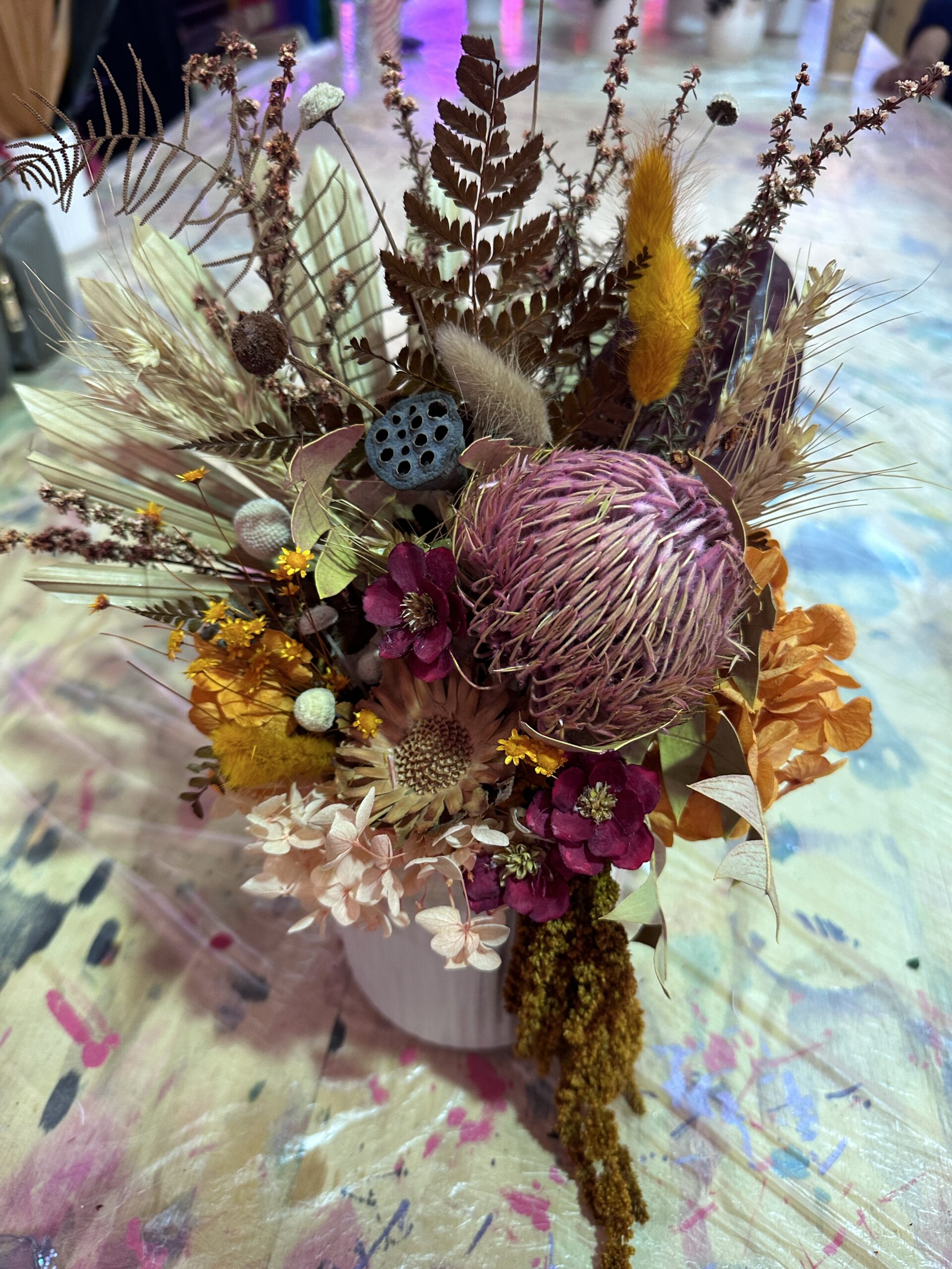 Create n Sip - Dried Flower Arrangement