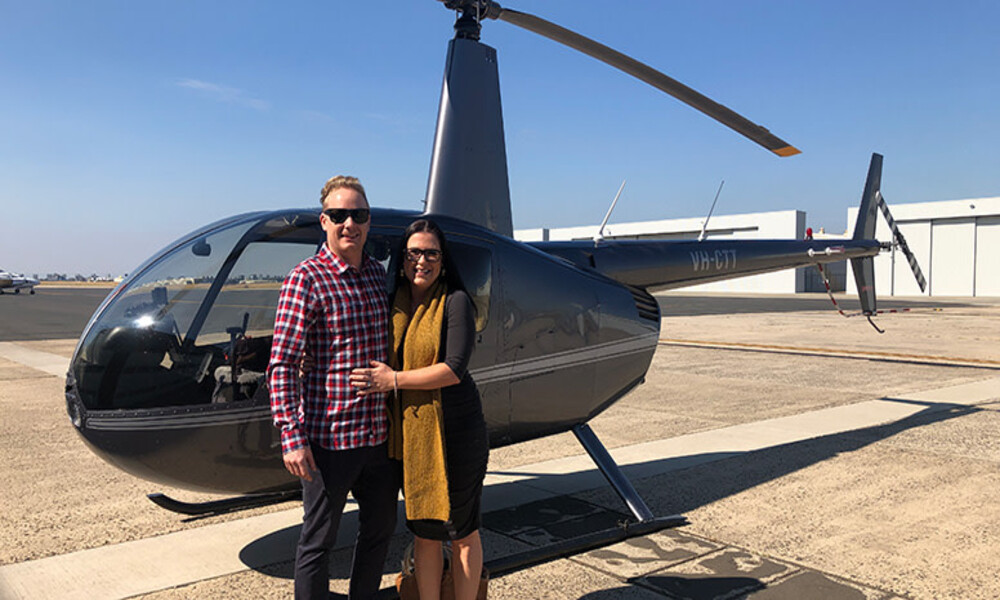 Melbourne Helicopter Flight and Lunch at De Bortoli Winery - For 2