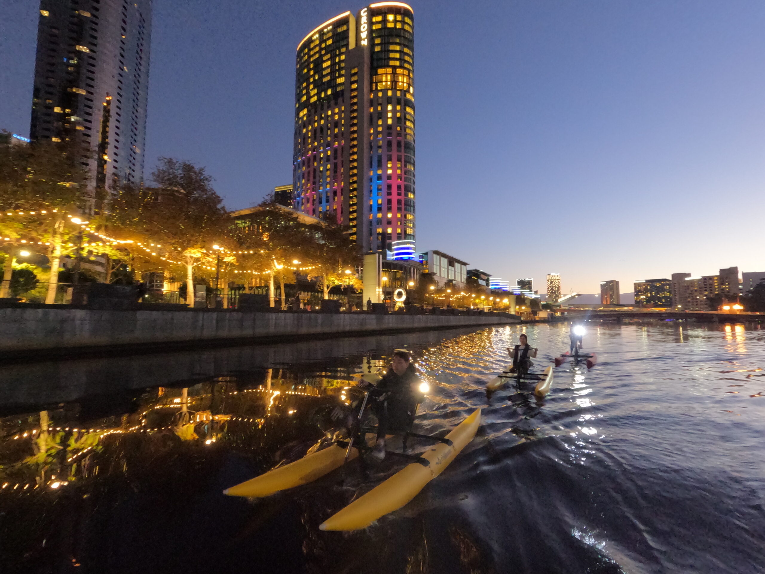 Yarra River Twilight Recumbent Waterbike Tour