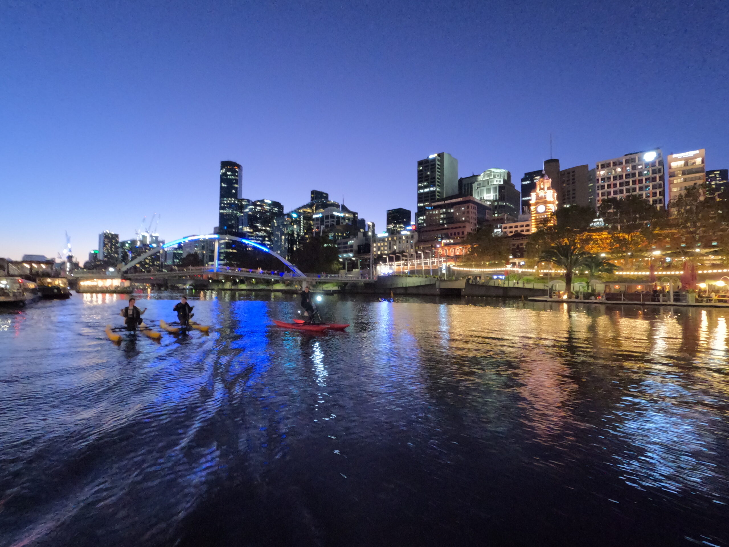 Yarra River Twilight Upright Waterbike Tour