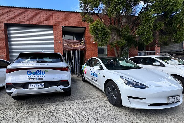 GoBlu-EV: 100% Electric Cabs for Airport & City Transfer in MEL