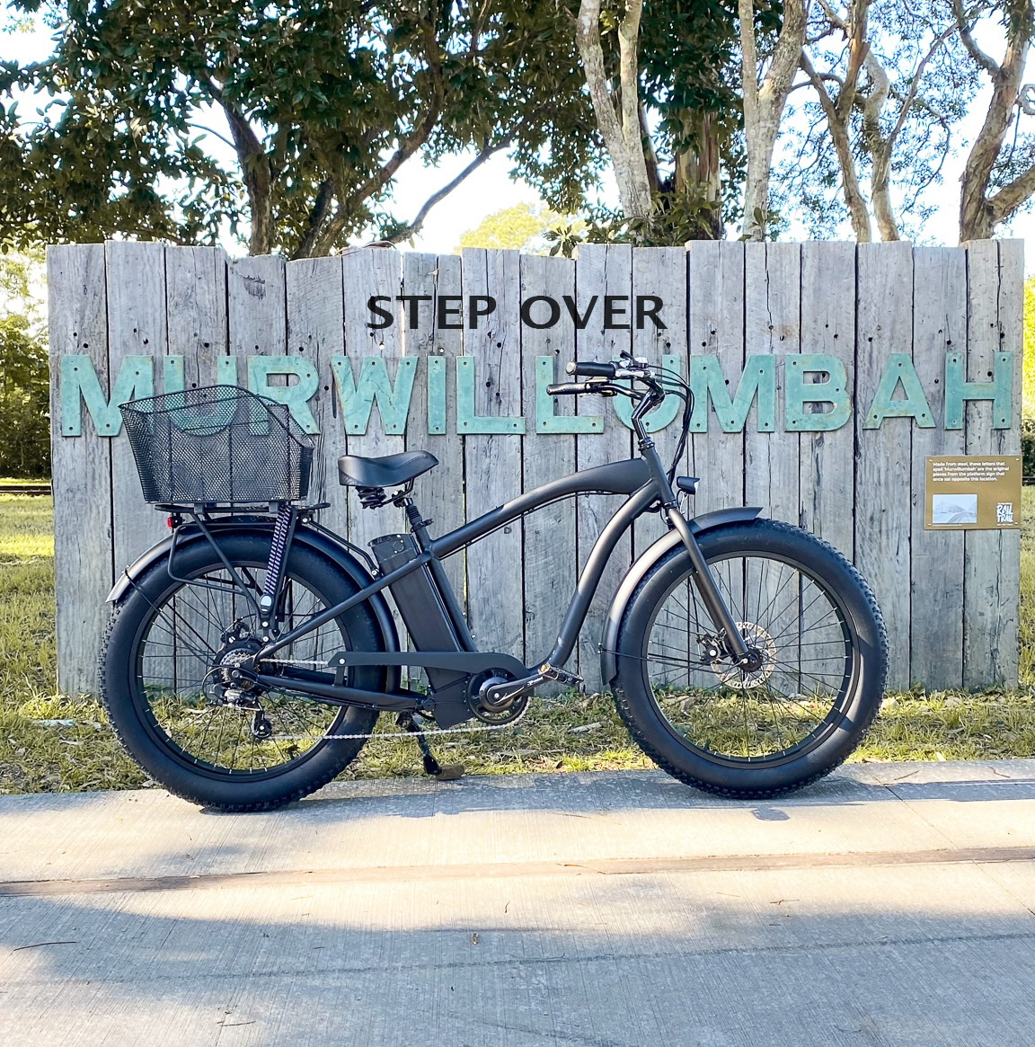 Premium Fat Tyre Freedom Machine E-Bike Hire (Adult). Pickup Murwillumbah Railway Station