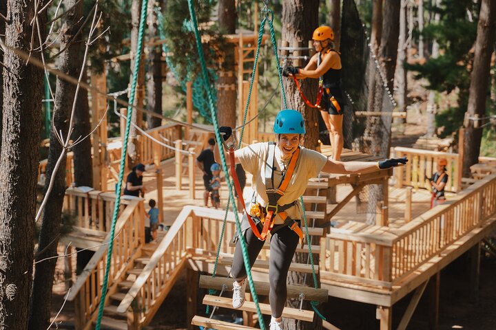 Guided Tree Ropes Course Experience in Majura Pines