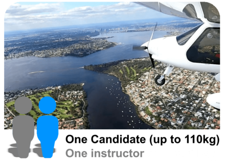 Electric Plane trial experience flight lesson over Perth Rivers and Beaches