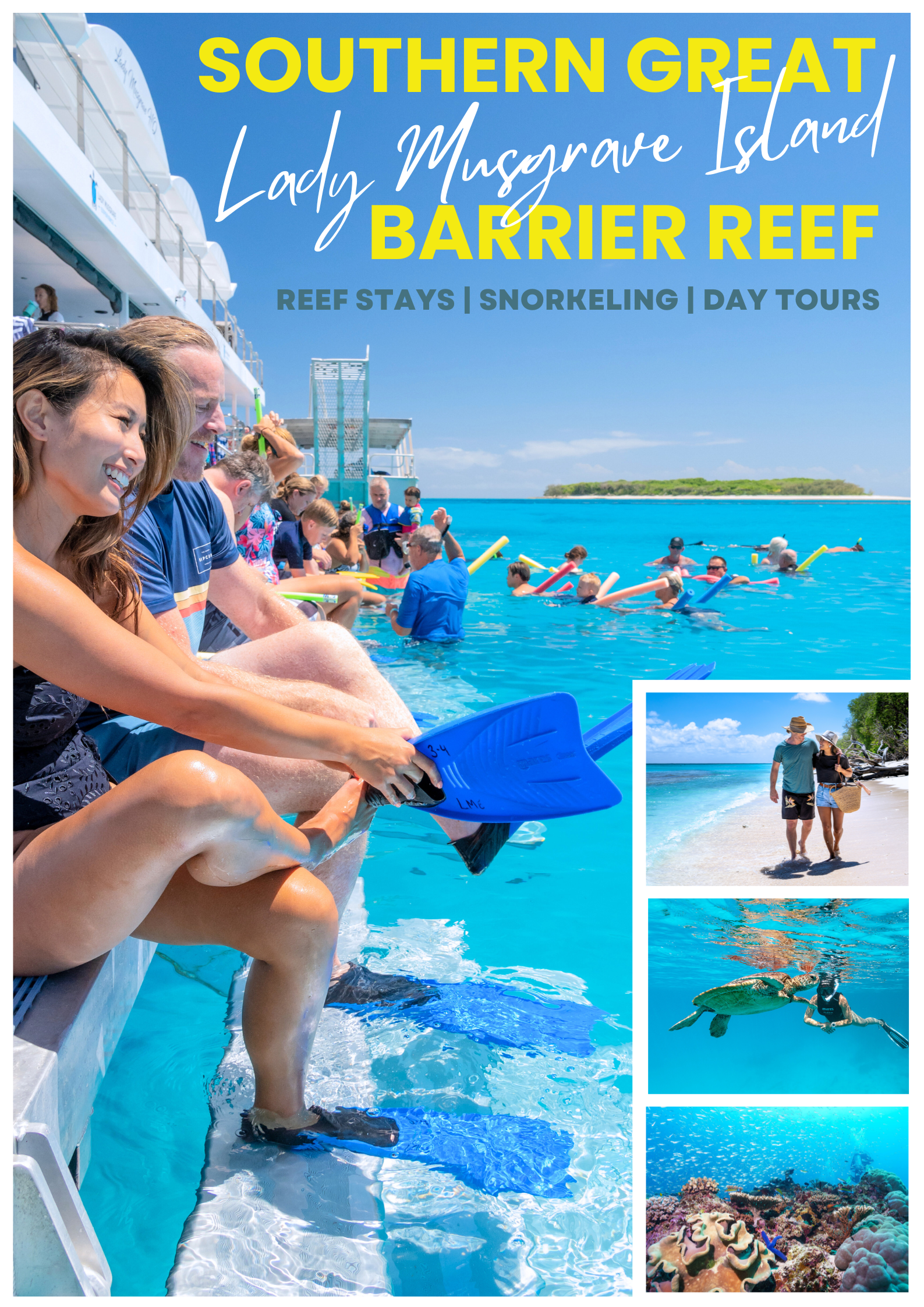 Lady Musgrave Experience Southern Great Barrier Reef Full Day Tour From April 2025- Departs Bundaberg