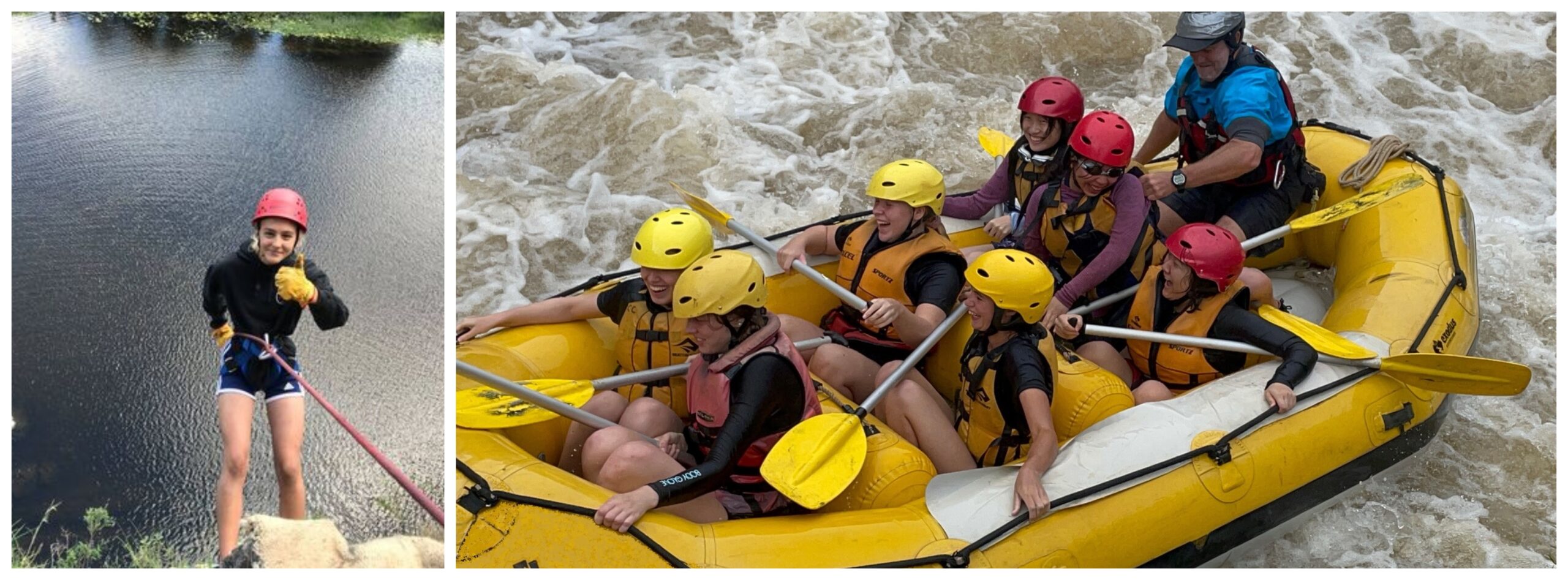 Family DOUBLE RUSH Whitewater Rafting and Abseiling – DAY TRIP – Includes Meals