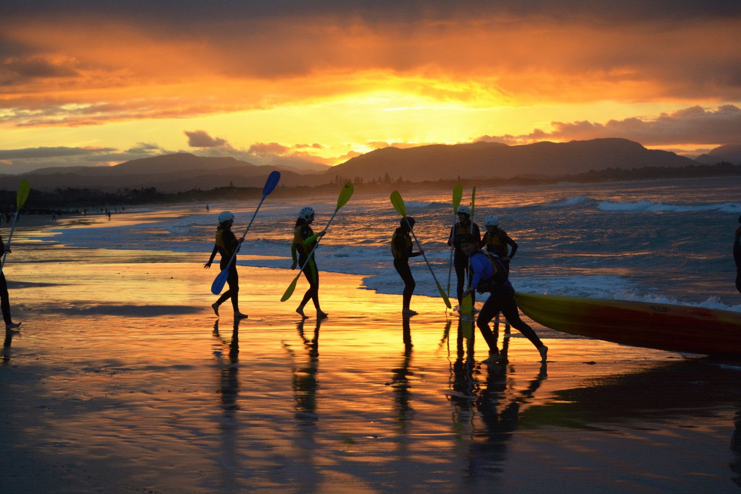 The Winter Sunset  Byron Bay Sea Kayak Tour