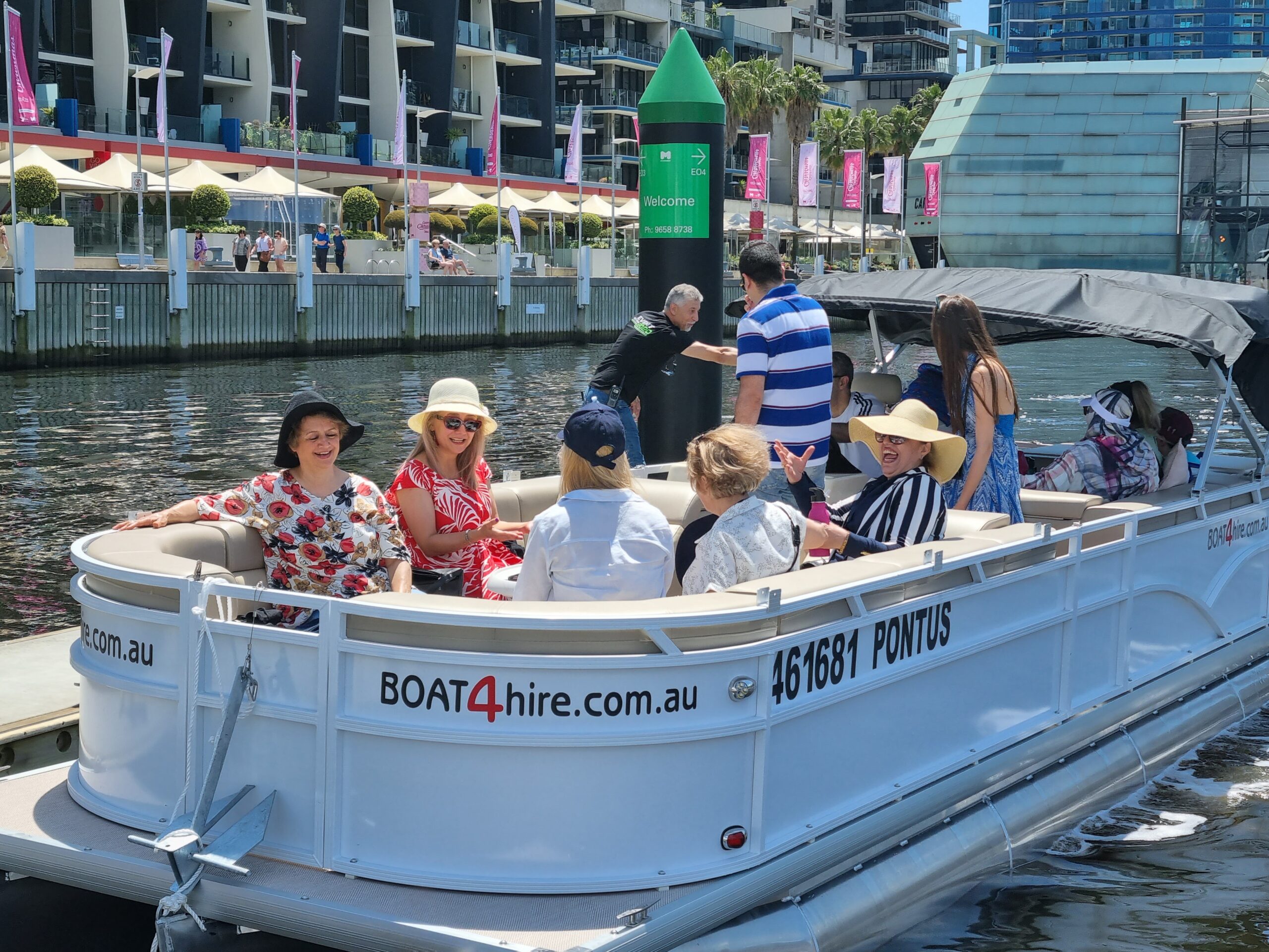 STAKES DAY (NOV 9, 2024) - "PONTOON" SPRING RACES BOAT SHUTTLE ROUNDTRIP 1-11 PASSENGERS