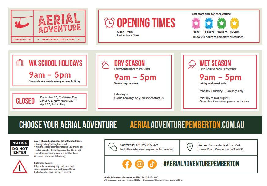 6+ Explorers Access Pass at Aerial Adventure Pemberton