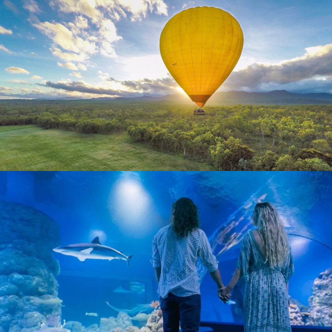 Cairns Classic Hot Air Balloon flight FREE Cairns Aquarium entry