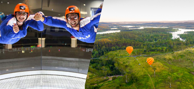 Gold Coast Classic Ballooning & Vineyard Breakfast FREE iFly indoor skydiving