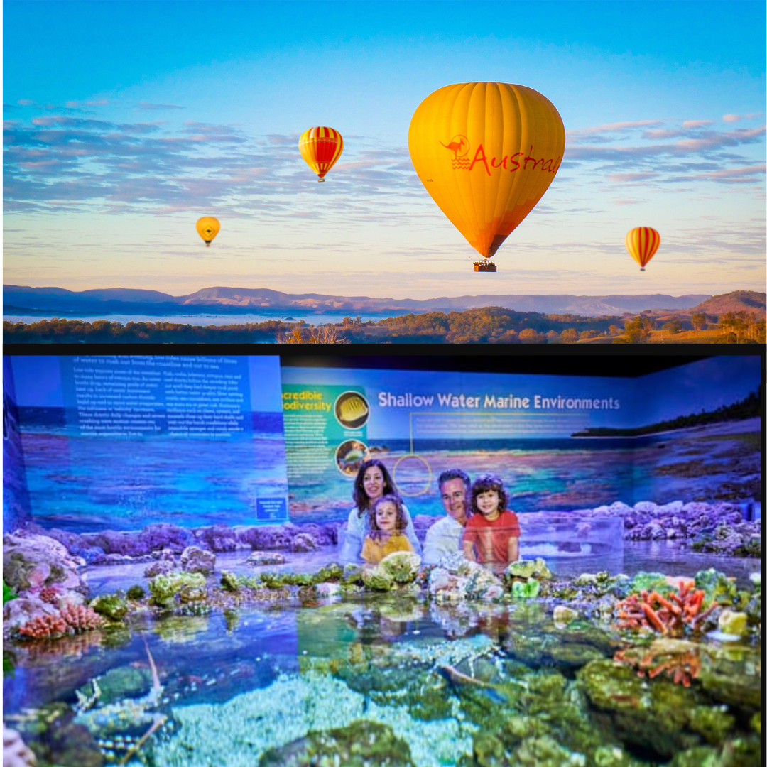 Cairns Classic Hot Air Balloon flight FREE Cairns Aquarium entry