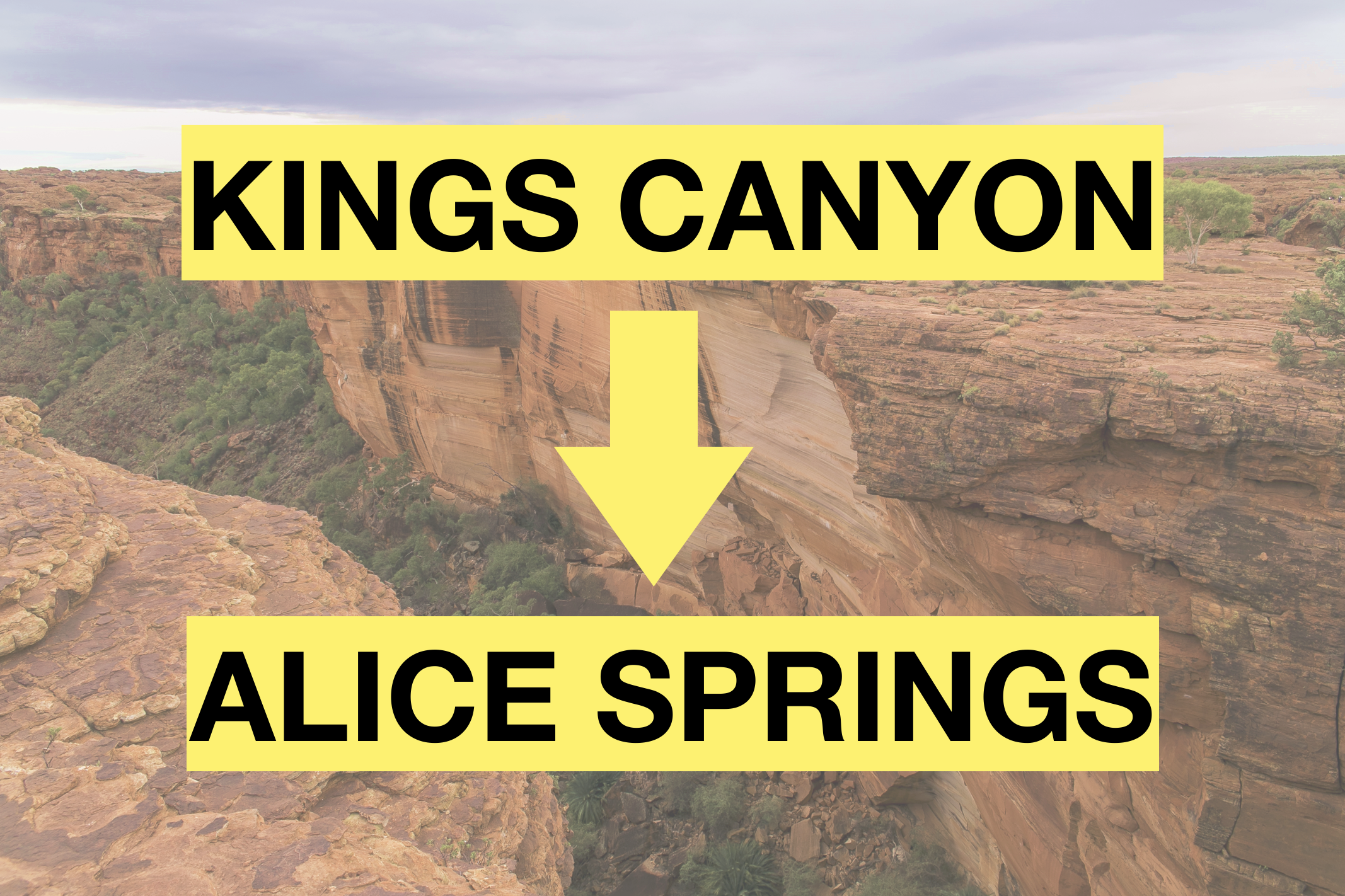 Kings Canyon Transfer – Kings Canyon to Alice Springs