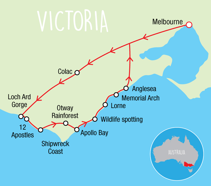 Wildlife Tours Australia: Great Ocean Road Reverse with lunch