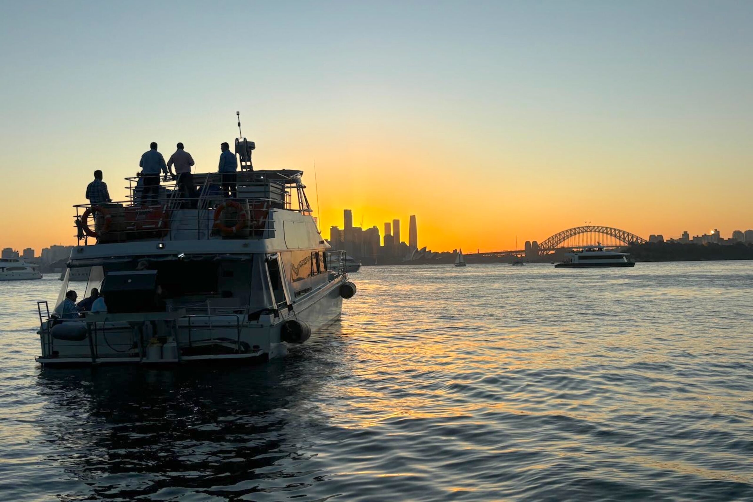 Golden Glow Sunset Harbour Cruise