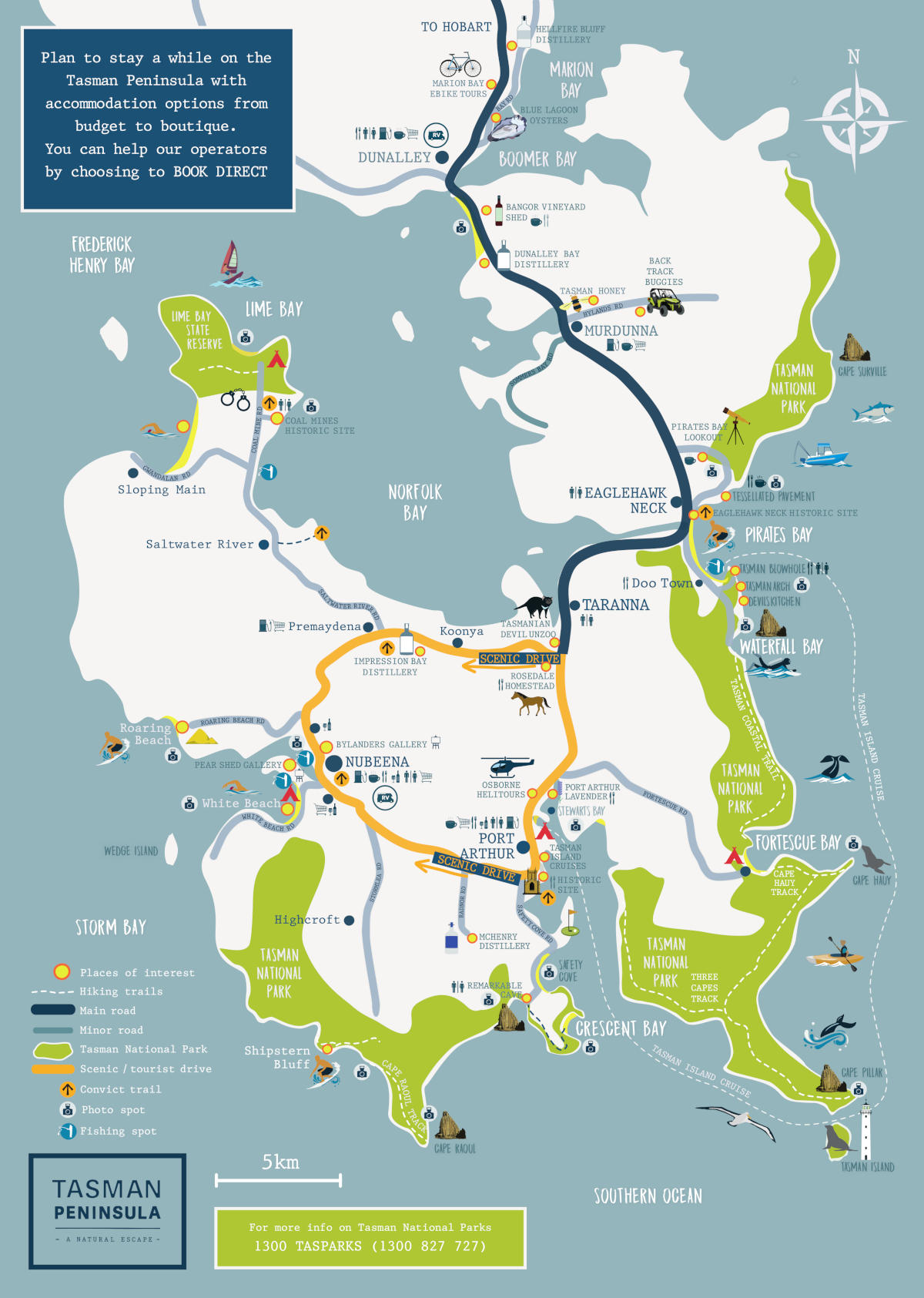 Tasman Peninsula Eco -Tour Escapes from Hobart