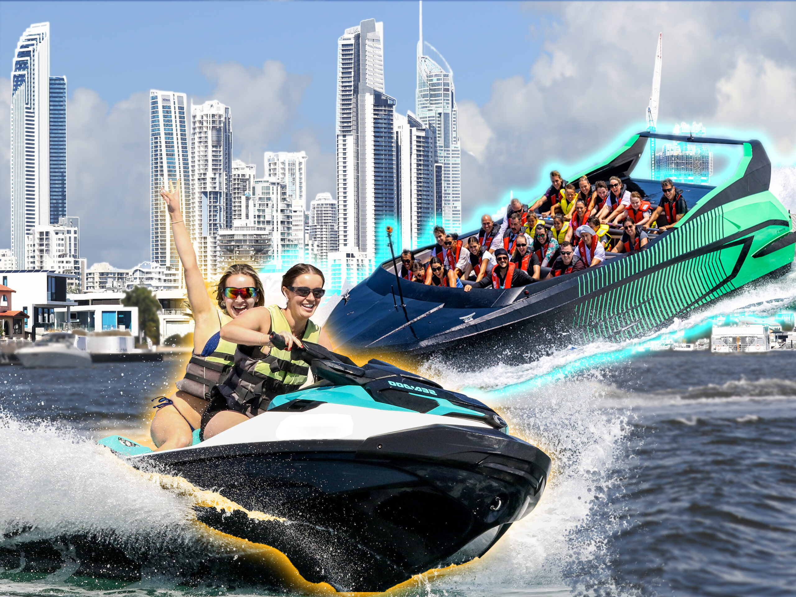 Jetboat + 1 Hour Jet Ski Tour (2ppl)
