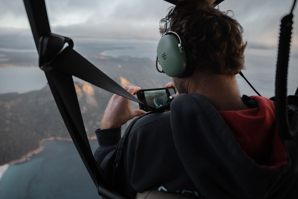 Up Over Wineglass Bay – Heli Doors Off