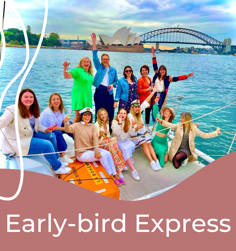 Early-Bird Express – 2hr private sunrise catamaran charter on Sydney Harbour